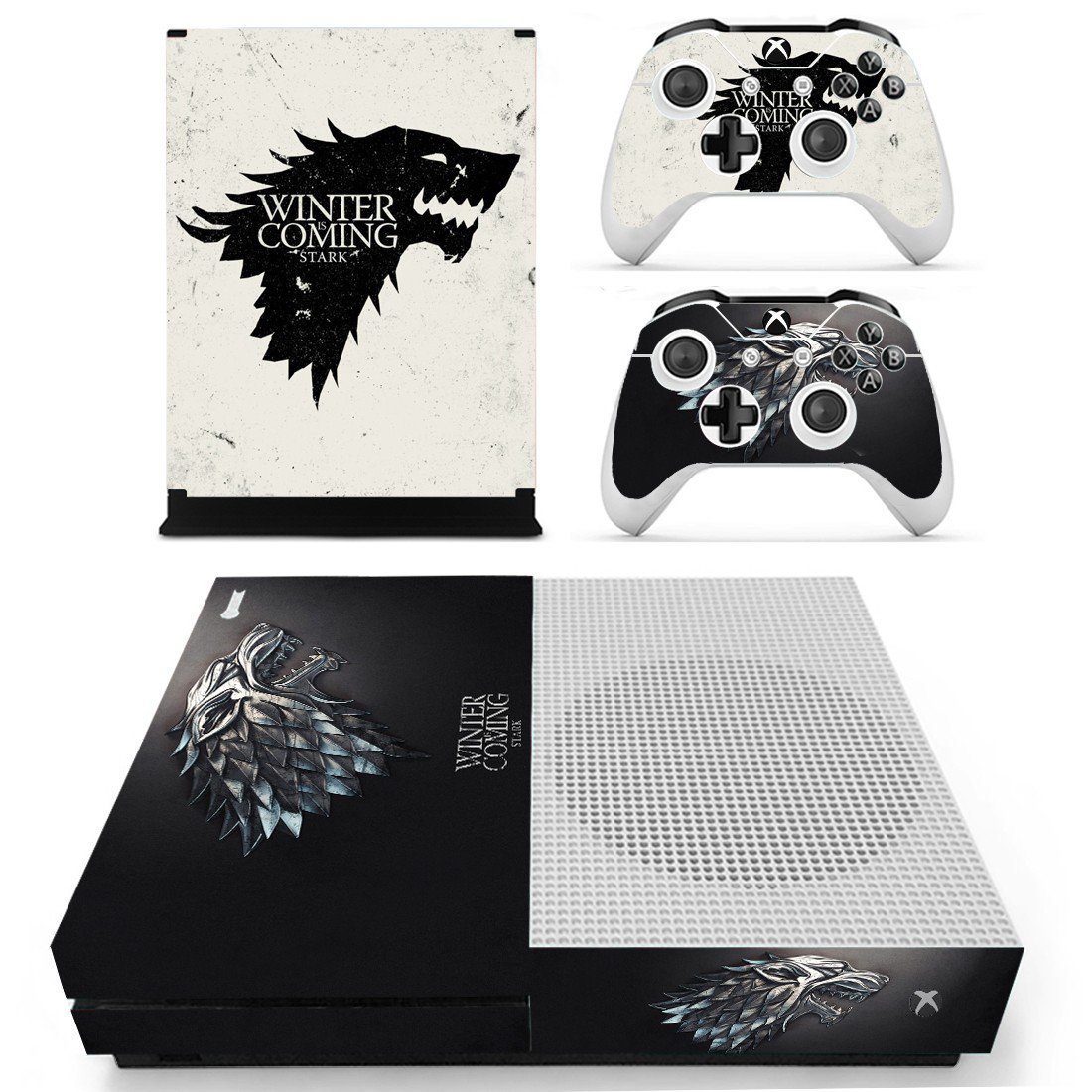 Game of Thrones decal skin sticker for Xbox One S console and controllers