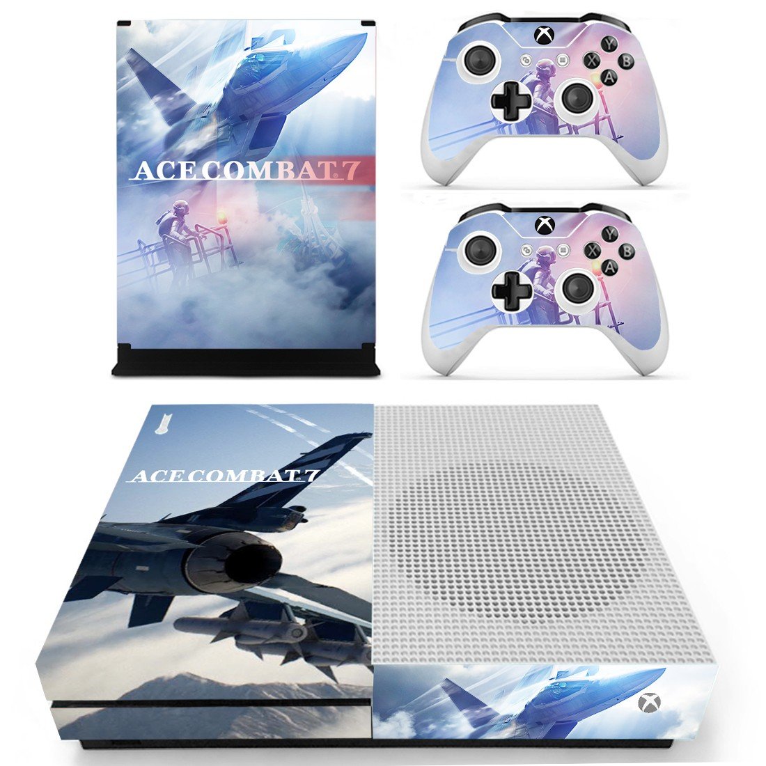 ACE Combat 7 decal skin sticker for Xbox One S console and controllers