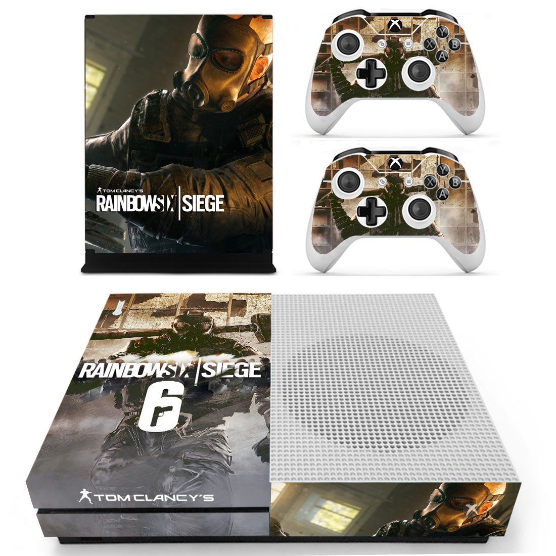 Rainbow Six Siege decal skin sticker for Xbox One S console and controllers
