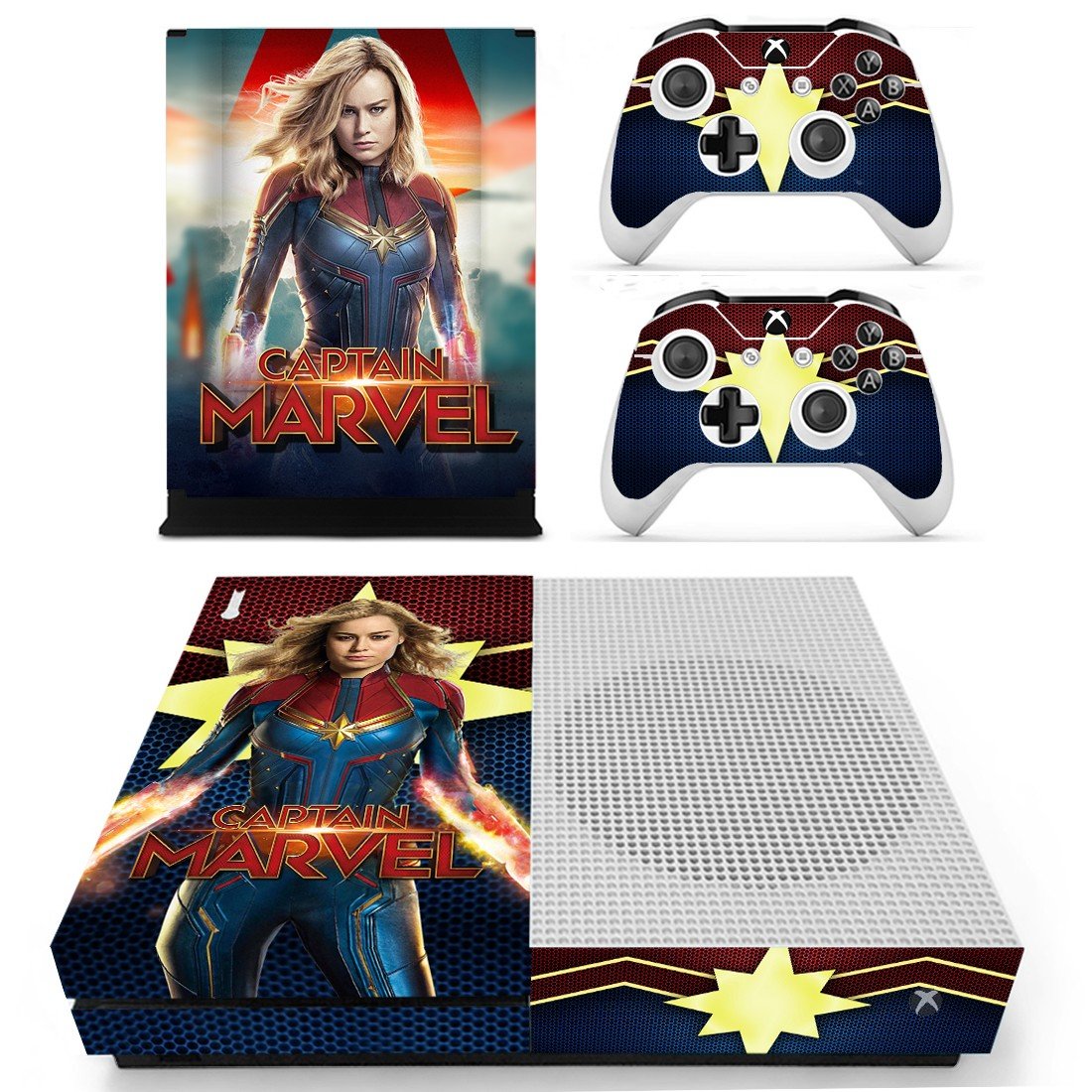 Supergirl decal skin sticker for Xbox One S console and controllers