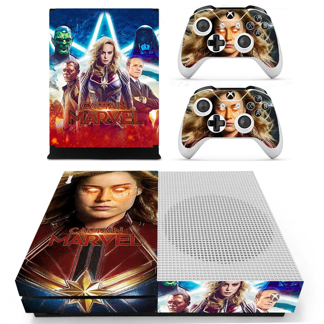 Supergirl decal skin sticker for Xbox One S console and controllers