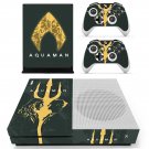 AquaMan decal skin sticker for Xbox One S console and controllers