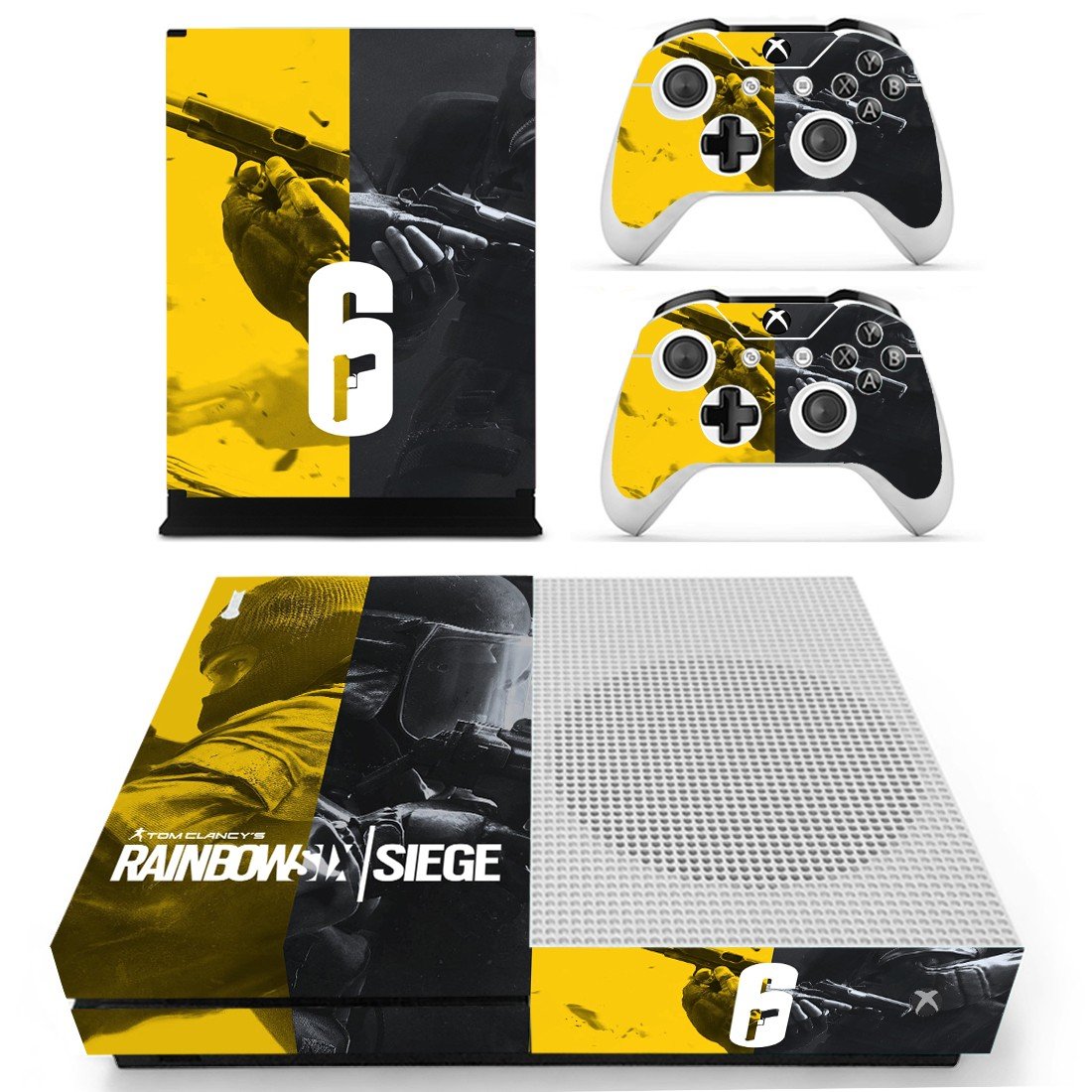 Rainbow Six Siege decal skin sticker for Xbox One S console and controllers