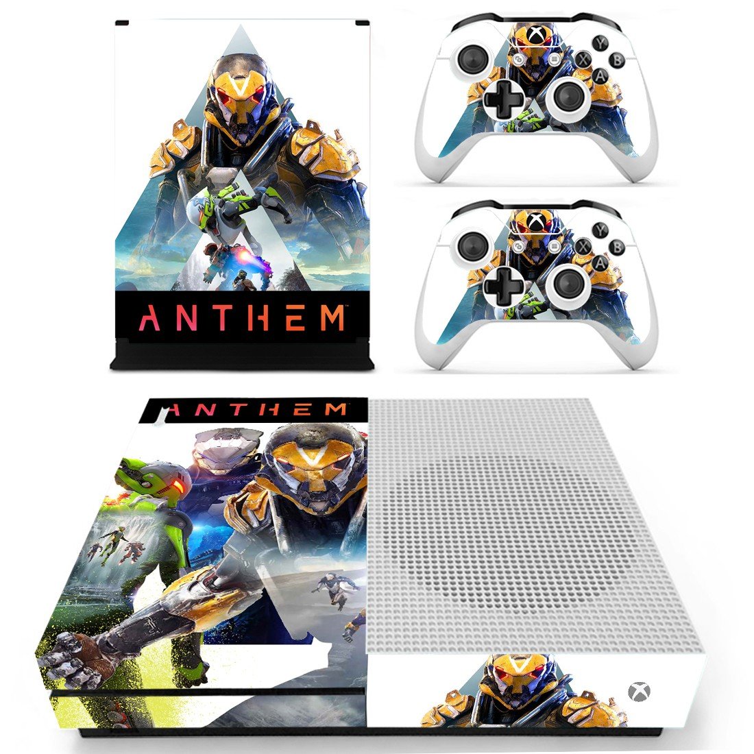Anthem decal skin sticker for Xbox One S console and controllers
