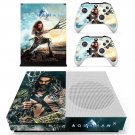 AquaMan decal skin sticker for Xbox One S console and controllers