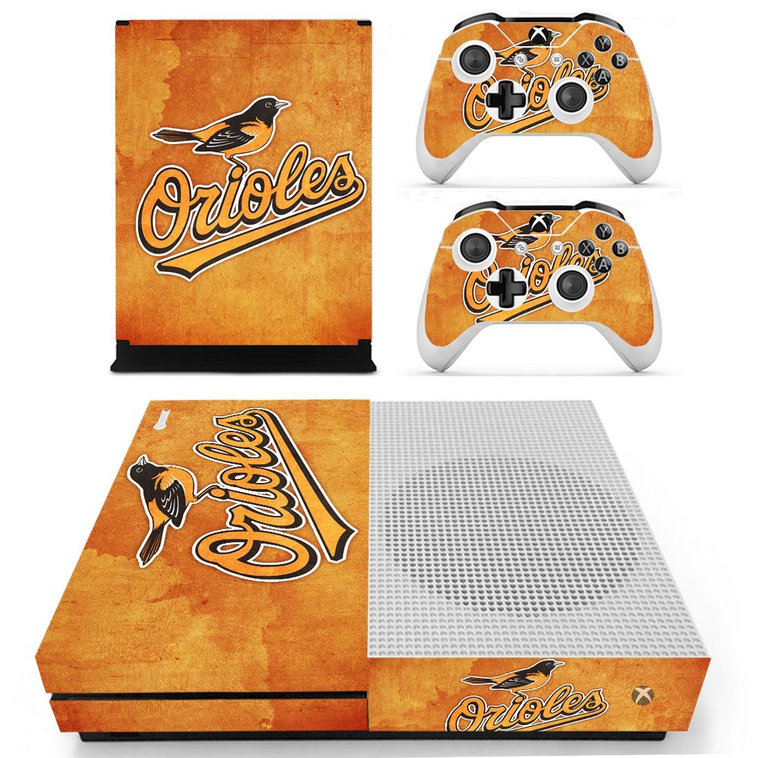Baltimore Orioles decal skin sticker for Xbox One S console and controllers