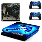 Minecraft decal skin sticker for PS4 console and controllers