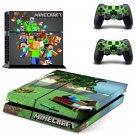 Minecraft decal skin sticker for PS4 console and controllers