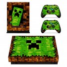 Minecraft decal skin sticker for Xbox One X console and controllers