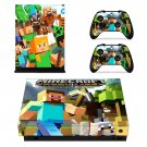 Minecraft decal skin sticker for Xbox One X console and controllers
