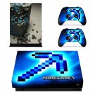 Minecraft decal skin sticker for Xbox One X console and controllers