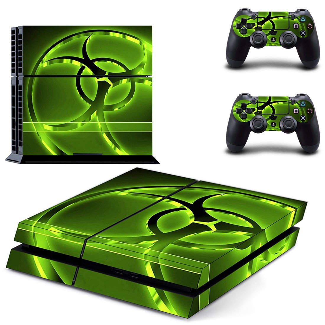 Biohazard decal skin sticker for PS4 console and controllers