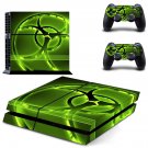 Biohazard decal skin sticker for PS4 console and controllers