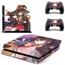 Konosuba render decal skin sticker for PS4 console and controllers
