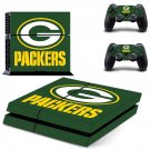 Green bay packers decal skin sticker for PS4 console and controllers