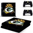 Green bay packers gloves decal skin sticker for PS4 console and controllers