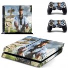 Red Dead Redemption 2 decal skin sticker for PS4 console and controllers