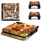 Merry Christmas decal skin sticker for PS4 console and controllers
