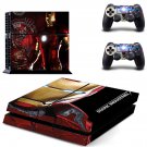Ironman stark decal skin sticker for PS4 console and controllers