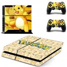 Pokemon Pikachu decal skin sticker for PS4 console and controllers