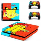 Pokemon Pikachu decal skin sticker for PS4 console and controllers