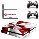 Umbrella corp decal skin sticker for PS4 console and controllers