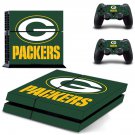 Green bay packers decal skin sticker for PS4 console and controllers
