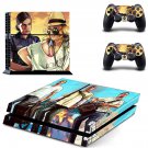 Grand theft Auto 5 decal skin sticker for PS4 console and controllers