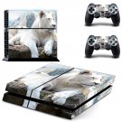 White Lion decal skin sticker for PS4 console and controllers