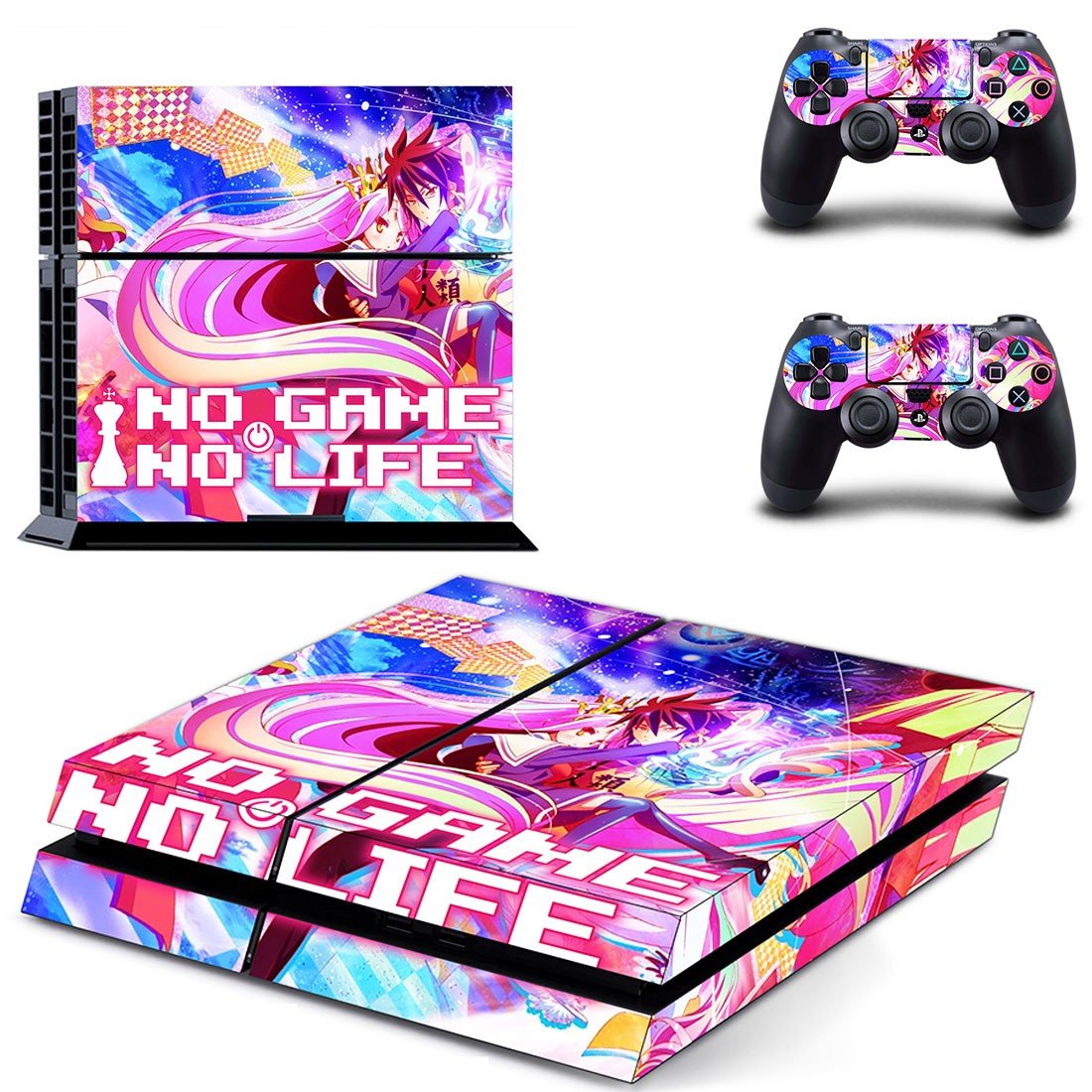 No Game No Life decal skin sticker for PS4 console and controllers