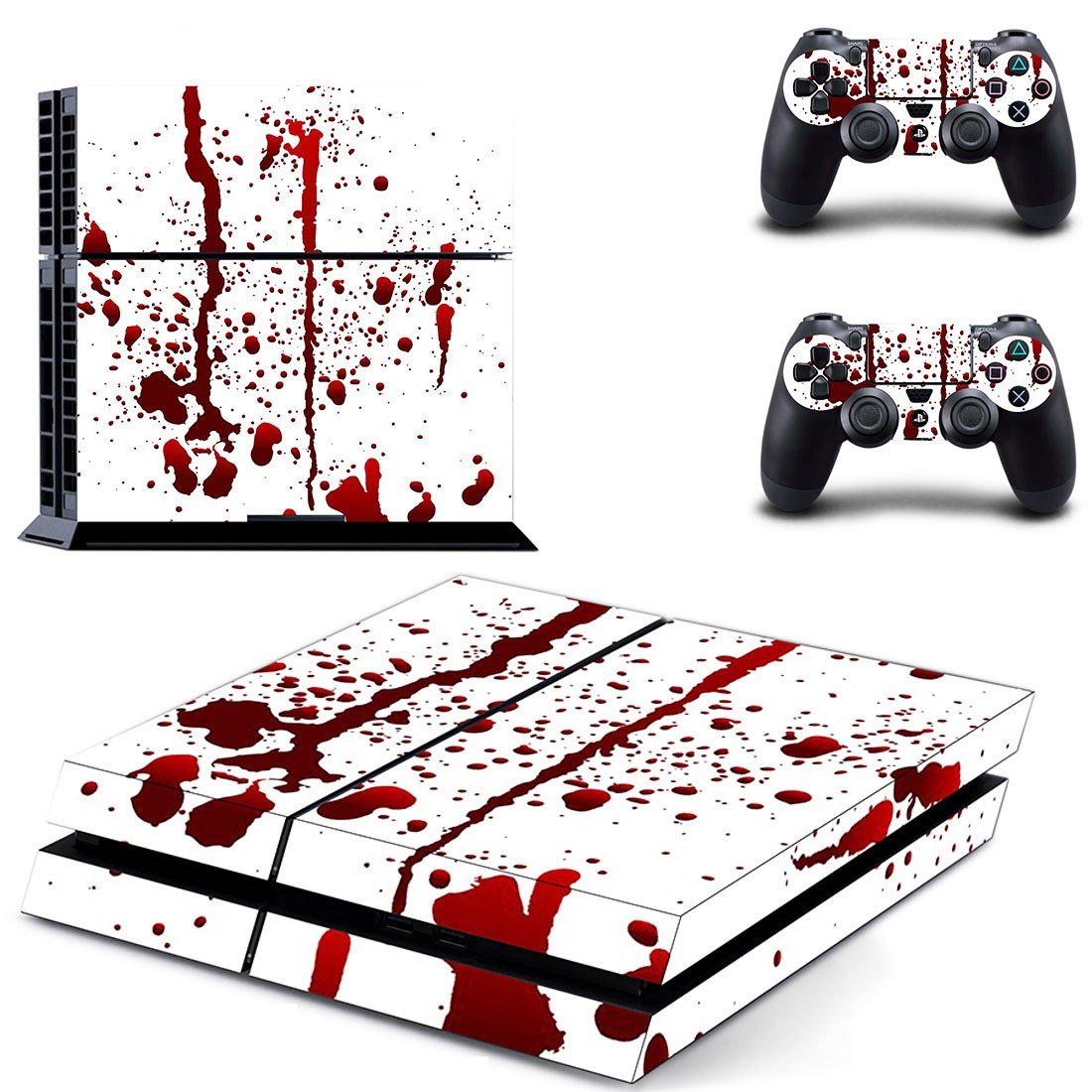 Blood Drops decal skin sticker for PS4 console and controllers