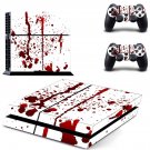Blood Drops decal skin sticker for PS4 console and controllers