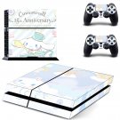 Cinnamoroll decal skin sticker for PS4 console and controllers