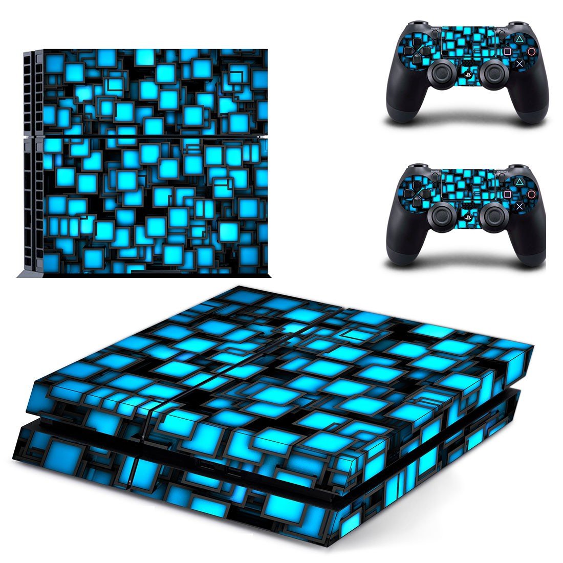 Cube Abstract decal skin sticker for PS4 console and controllers