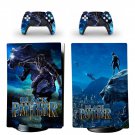Black Panther decal skin for PS5 digital Console with 2 Controllers