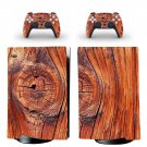 Wood board decal skin for PS5 digital Console with 2 Controllers