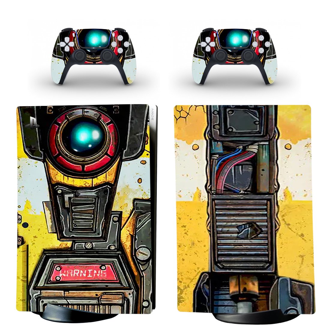 Borderlands 3 decal skin for PS5 digital Console with 2 Controllers