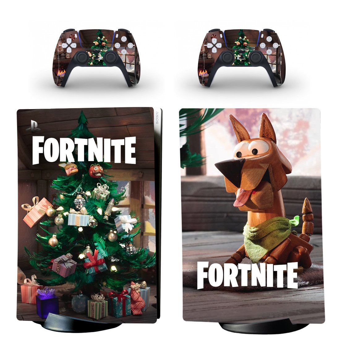 Fortnite decal skin for PS5 digital Console with 2 Controllers