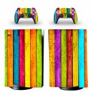 Wood Board decal skin for PS5 digital Console with 2 Controllers