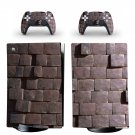 Bricks Texture decal skin for PS5 digital Console with 2 Controllers