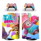 Fall Guys Ultimate Knockout decal skin for PS5 digital Console with 2 Controllers