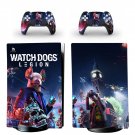 Watch Dogs Legion decal skin for PS5 digital Console with 2 Controllers