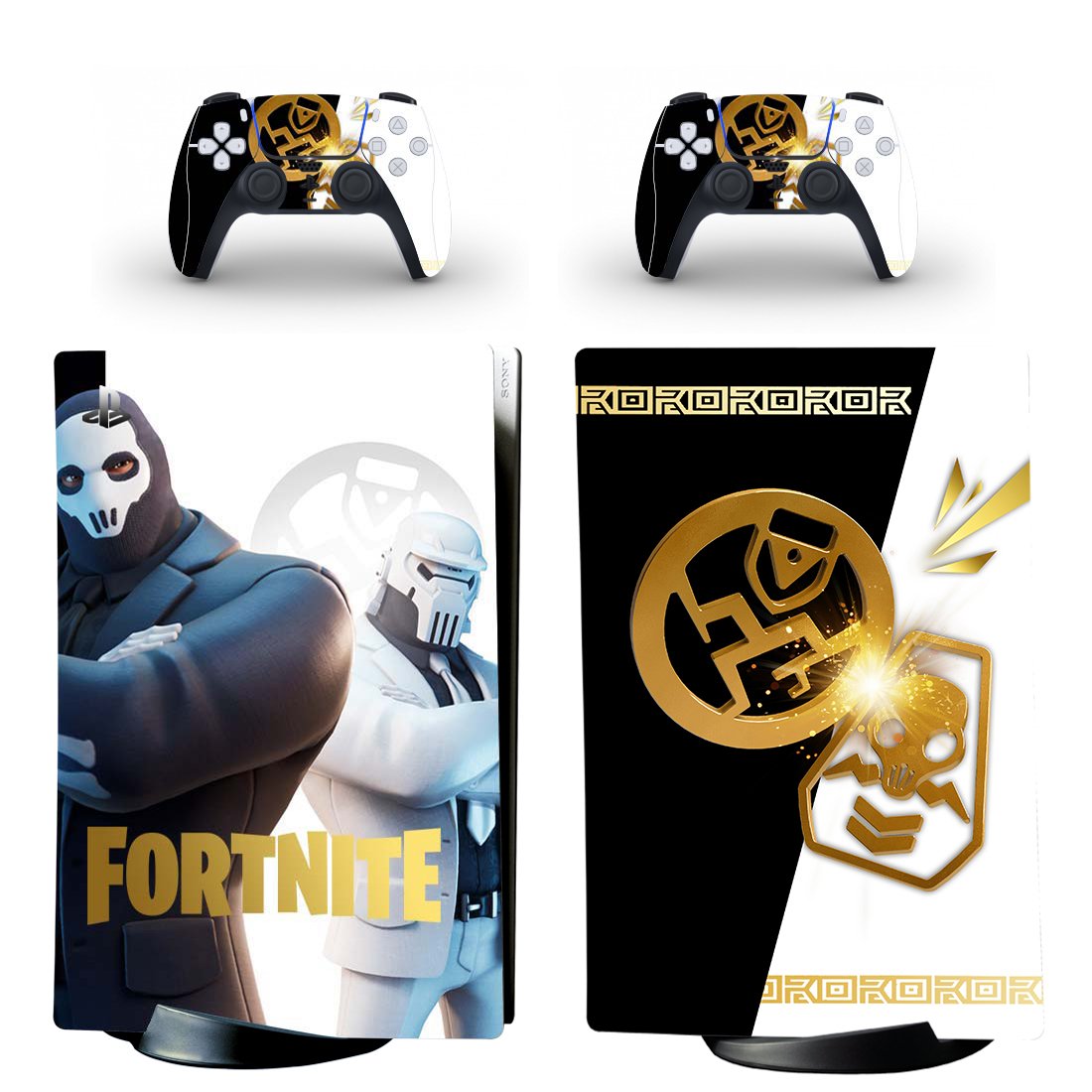 Fortnite decal skin for PS5 digital Console with 2 Controllers