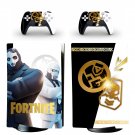 Fortnite decal skin for PS5 digital Console with 2 Controllers