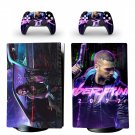 Cyberpunk 2077 decal skin for PS5 digital Console with 2 Controllers