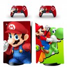 Super Mario decal skin for PS5 digital Console with 2 Controllers