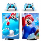 Super Mario decal skin for PS5 digital Console with 2 Controllers