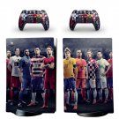 Football Player decal skin for PS5 digital Console with 2 Controllers
