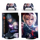 Dead or Alive 6 decal skin for PS5 digital Console with 2 Controllers
