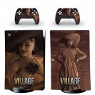 Resident Evil Village decal skin for PS5 digital Console with 2 Controllers